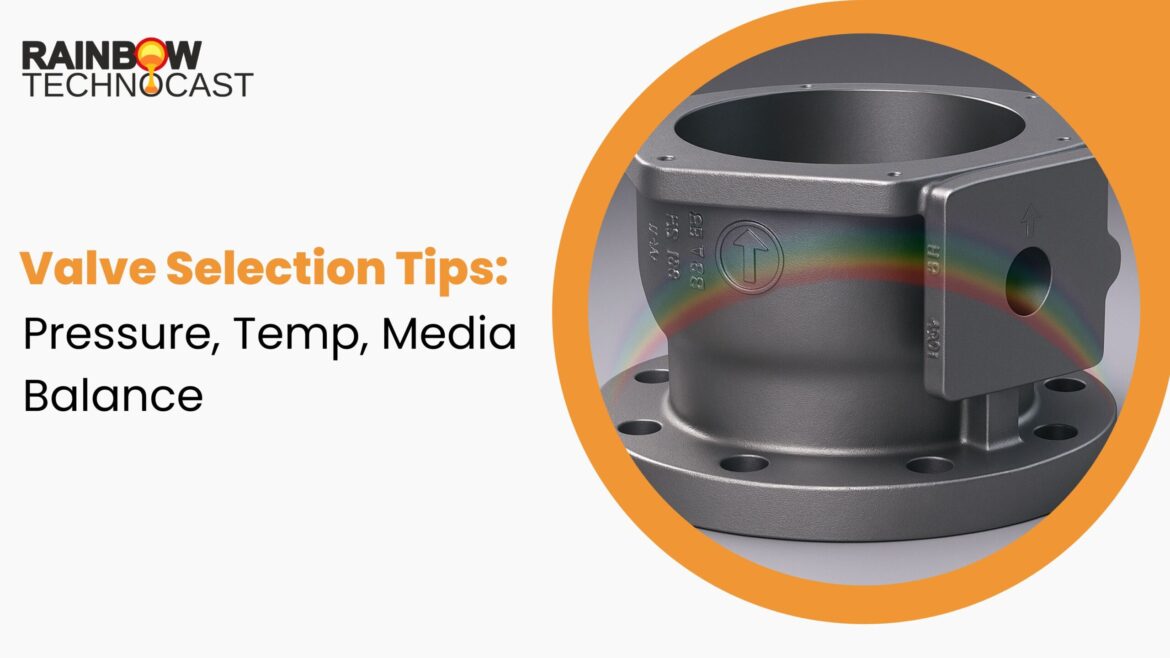 Valve Selection Tips: Pressure, Temp, Media Balance - Rainbow Technocast