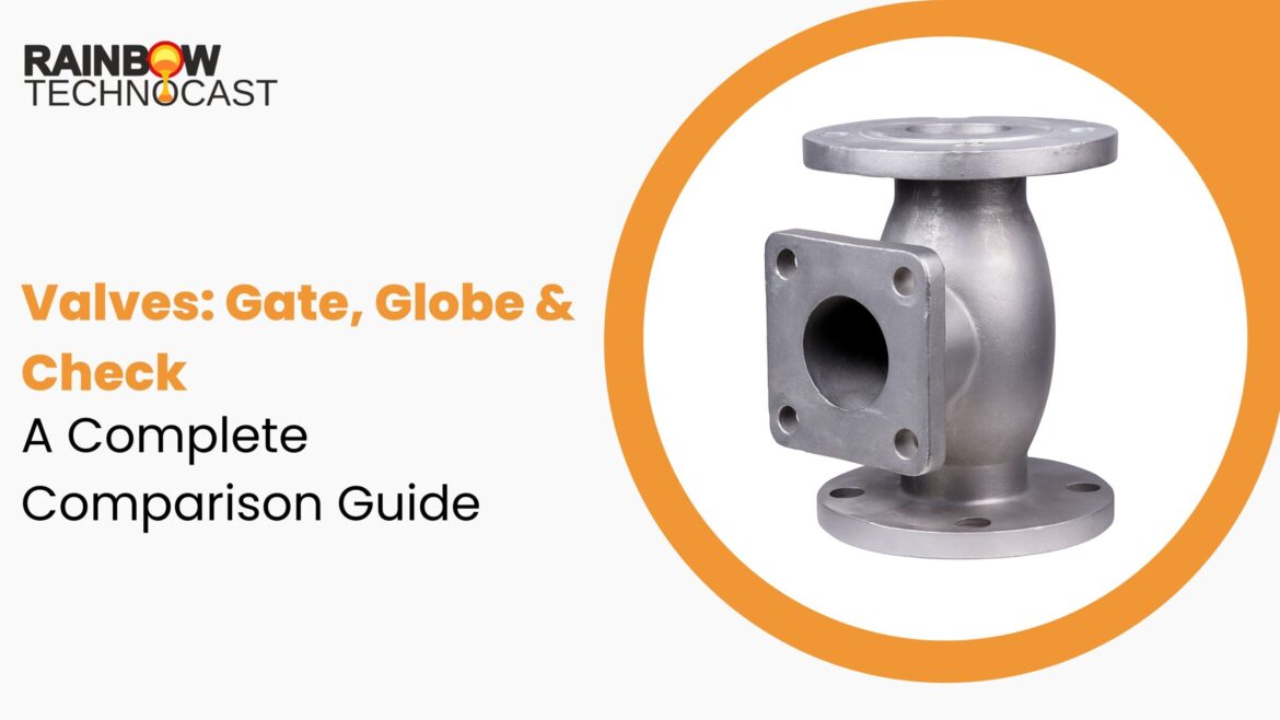 Valves: Gate, Globe & Check — A Complete Comparison Guide