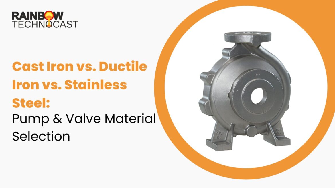 Cast Iron vs. Ductile Iron vs. Stainless Steel: Pump & Valve Material Selection